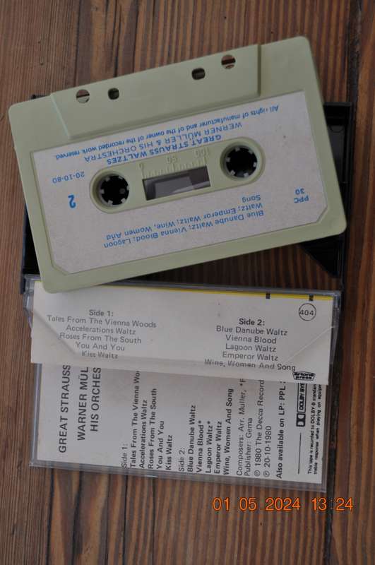 Werner Muller & His Orchestra - Great Strauss Waltzes (Cassette)
