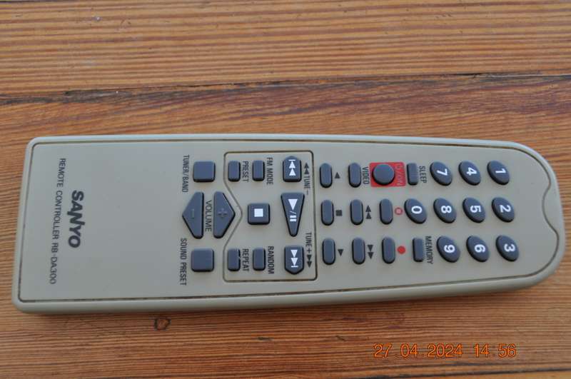 Original Sanyo CD Hifi Remote Control