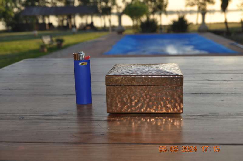 Vintage Cooper and Wood Box Made In Rhodesia