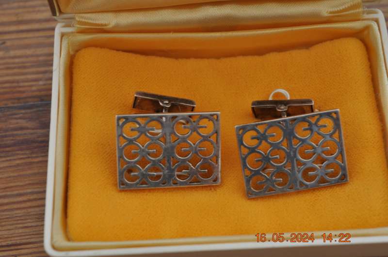 Vintage Silver Cufflinks Made In Finland
