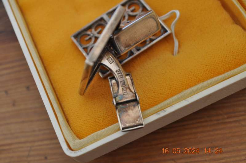 Vintage Silver Cufflinks Made In Finland