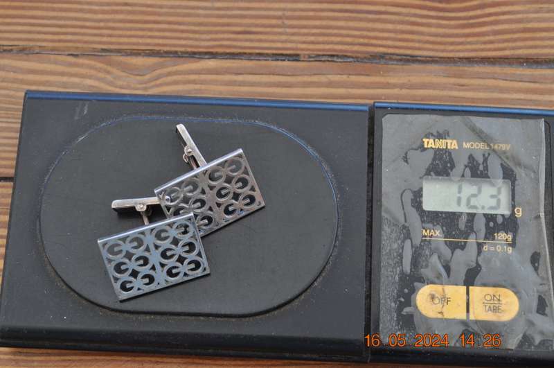 Vintage Silver Cufflinks Made In Finland