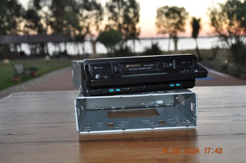 Old School Sansui Car Cassette Radio