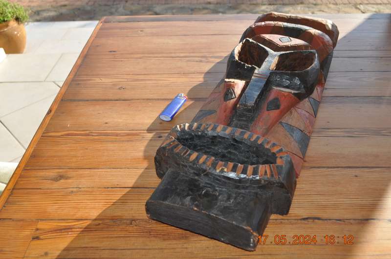 Wood Mask Hand Crafted