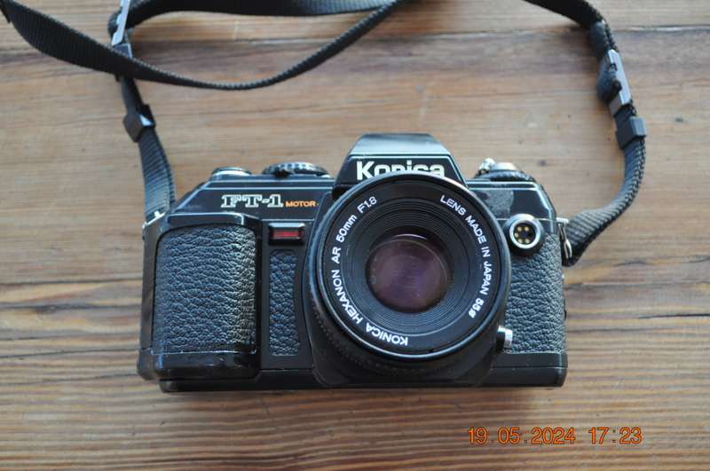 Konica FT-1 Motor 35mm SLR Film Camera With Lens