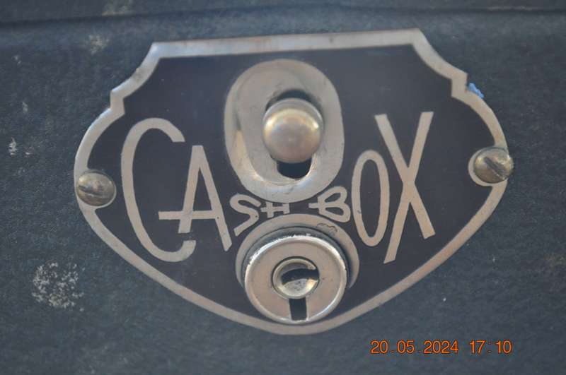 Vintage Metal Cash Box