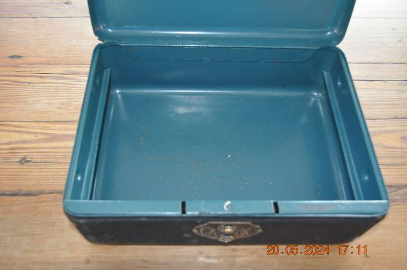 Vintage Metal Cash Box