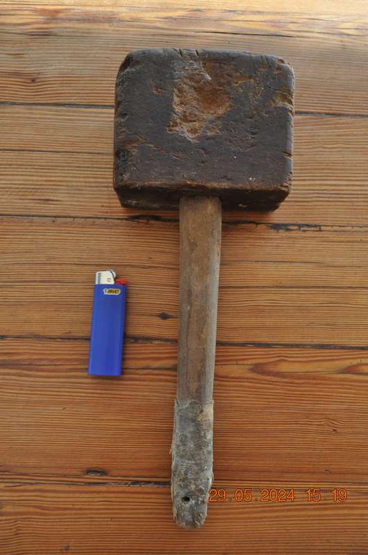 Vintage Wood Hammer Mallet