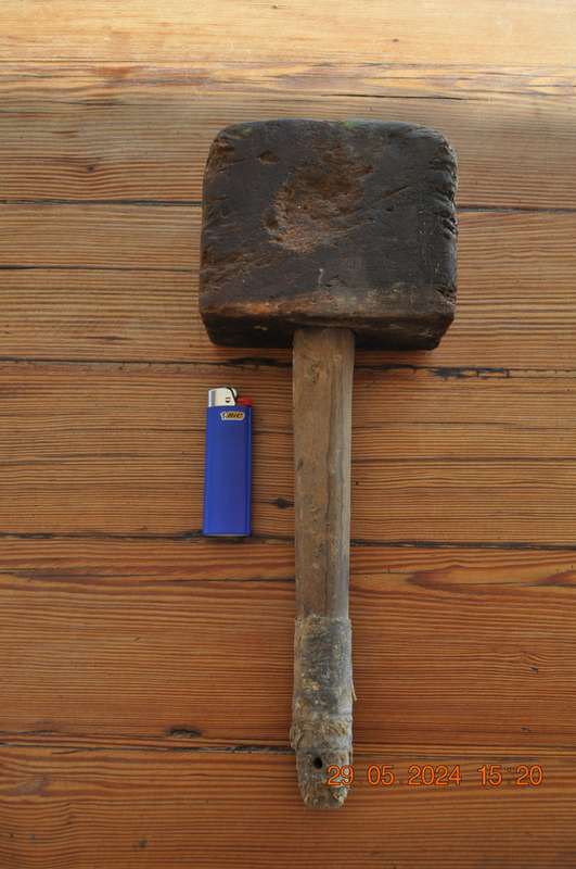 Vintage Wood Hammer Mallet