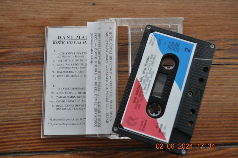 Dani Marsan - Boze, Cuvaj Hrvatsku (Cassette)