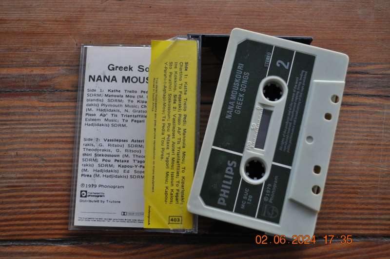 Nana Mouskouri - Greek Songs (Cassette)
