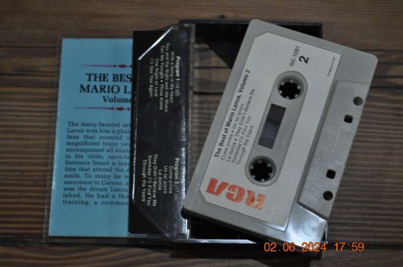 Mario Lanza - The Best Of : Volume 2 (Cassette)