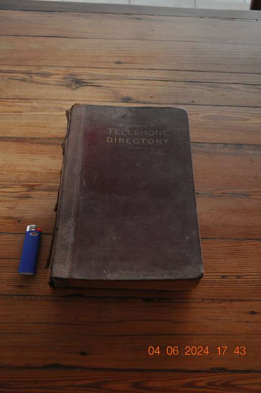 Vintage 1948 Transvaal Telephone Directory