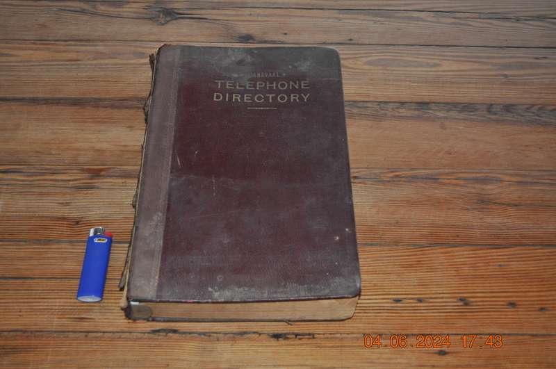Vintage 1948 Transvaal Telephone Directory