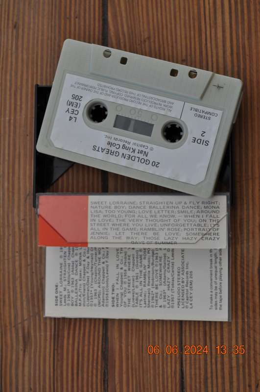 Nat King Cole - 20 Golden Greats (Cassette)