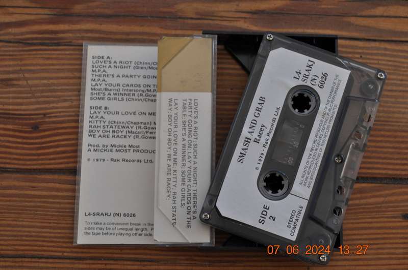 Racey - Smash And Grab (Cassette)