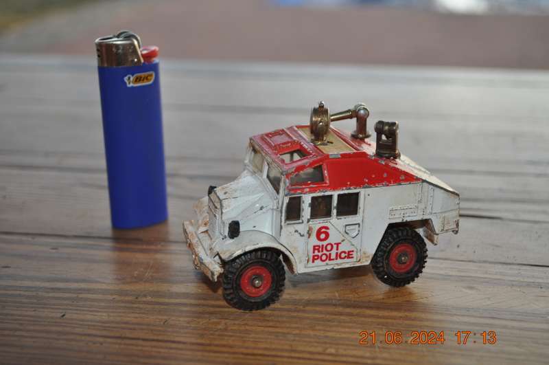 Vintage Corgi Riot Police Wagon