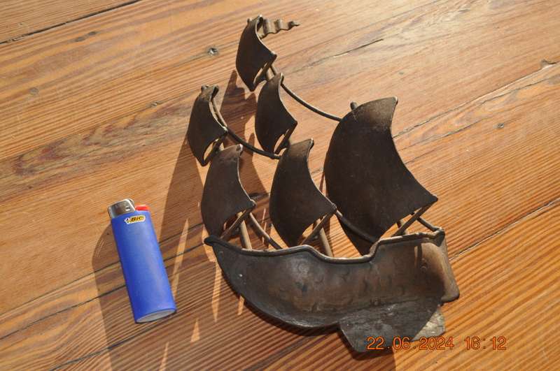 Small Steel Ship Hand Made