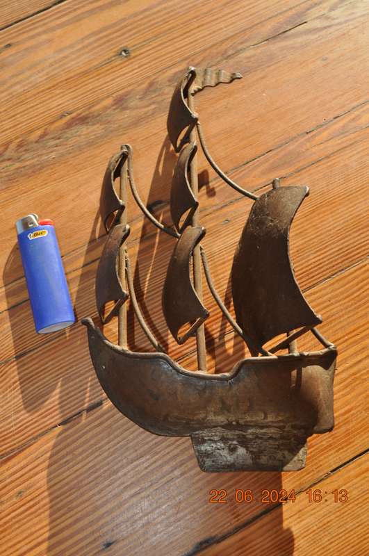 Small Steel Ship Hand Made
