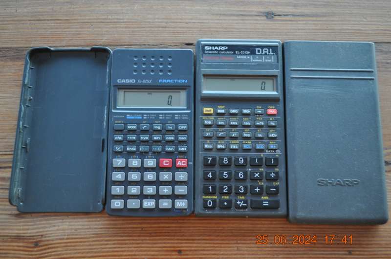 Casio Fraction and Sharp Scientific Calculators