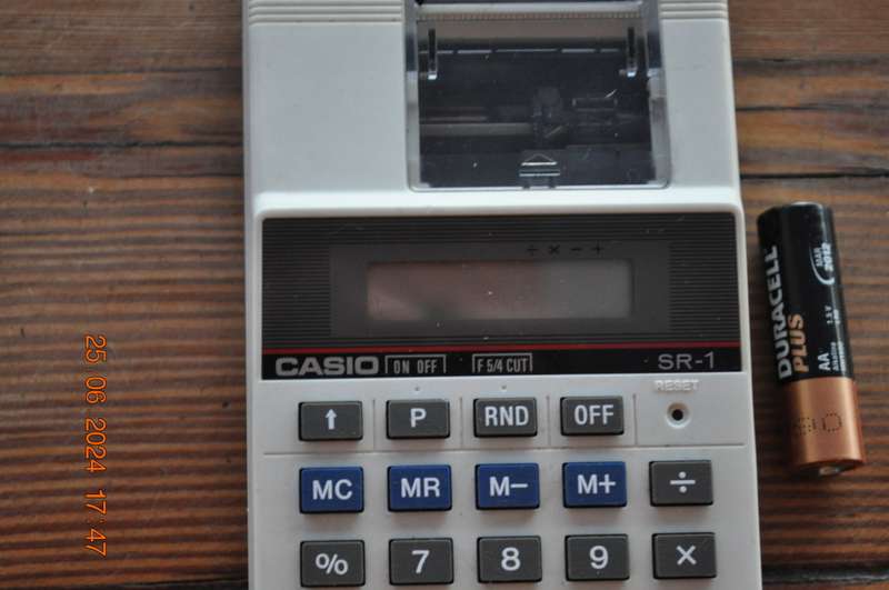 Vintage Casio SR-1 Printing Calculator Not Printing