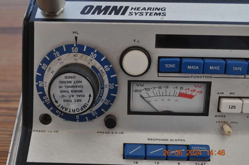 Vintage Audiometer By Omni Hearing Systems