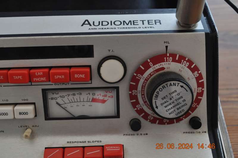 Vintage Audiometer By Omni Hearing Systems
