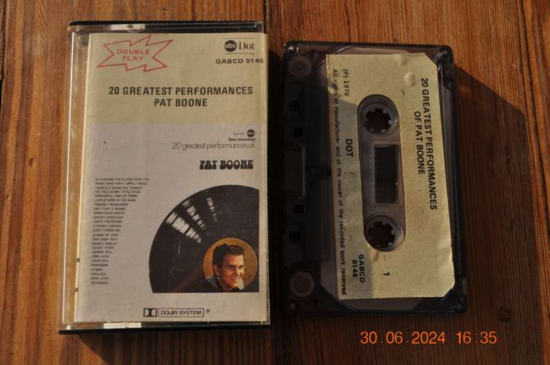 Pat Boone - 20 Greatest Performances (Cassette)