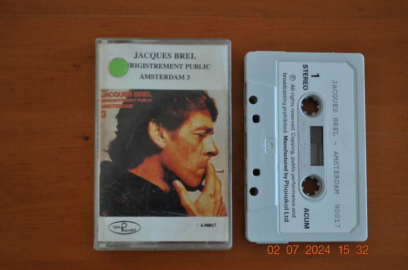Jacques Brel - Enrigistrement Public Amsterdam 3 (Cassette)