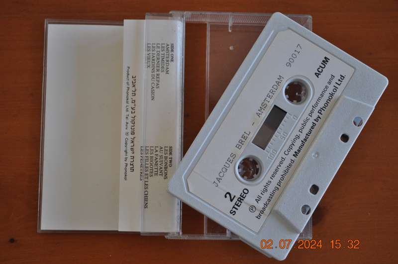 Jacques Brel - Enrigistrement Public Amsterdam 3 (Cassette)