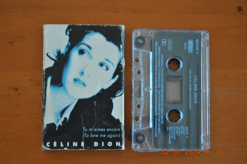 Celine Dion - Tu M`aimes Encore : To Love Me Again (Cassette)