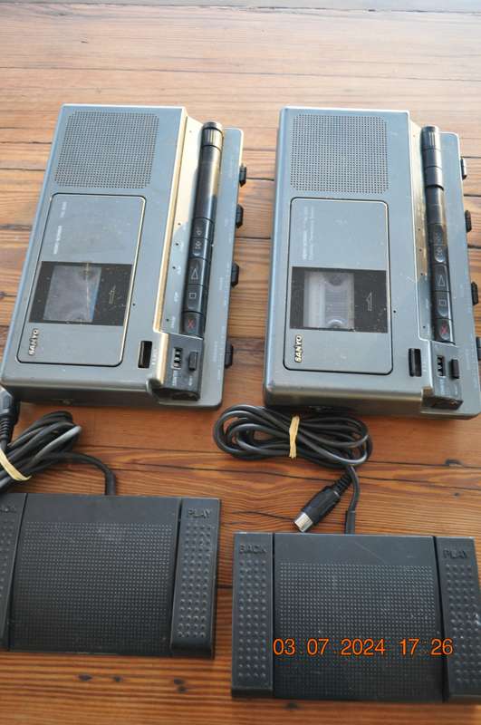 Vintage Sanyo Sony Transcribing Equipment (as is)