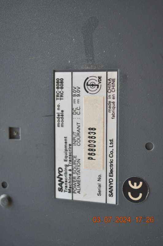 Vintage Sanyo Sony Transcribing Equipment (as is)