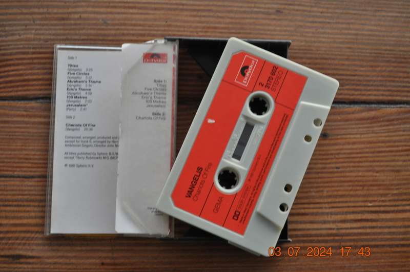 Vangelis - Chariots Of Fire (Cassette)