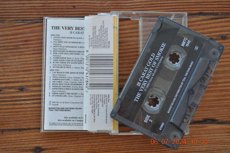 Smokie - 18 Carat Gold : The Very Best Of (Cassette)