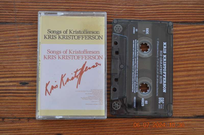 Kris Kristofferson - Songs Of Kristofferson (Cassette)