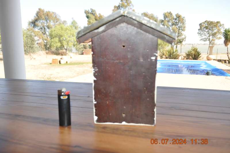Vintage Copper Wood Door Letter Box