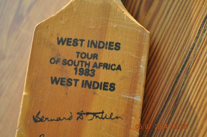 Vintage West Indies SA 1983 Mini Cricket Bat