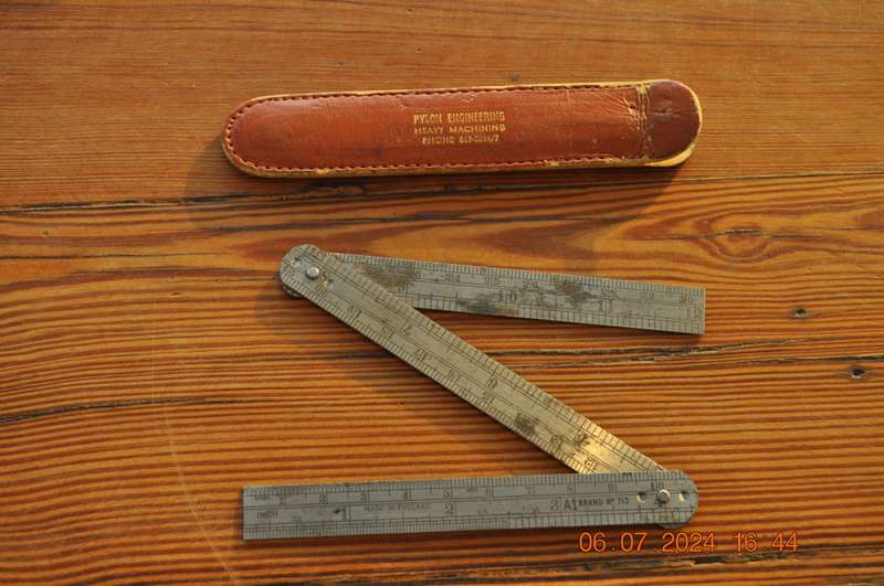 Vintage Pocket Steel Rulers