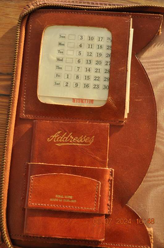 Vintage Travel Writing Case Organizer