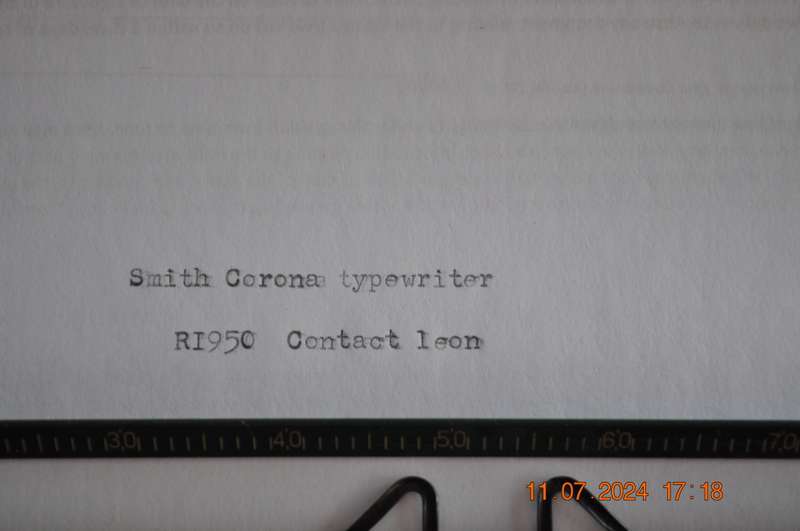 Vintage Smith Corona Skyriter 1950s Typewriter