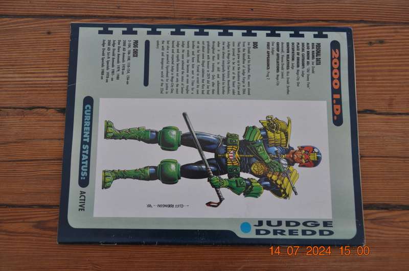 2000AD Prog 700 Featuring Judge Dredd
