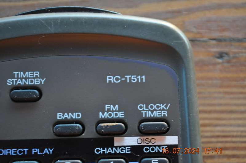 Original Aiwa Audio System Remote Control RC T511
