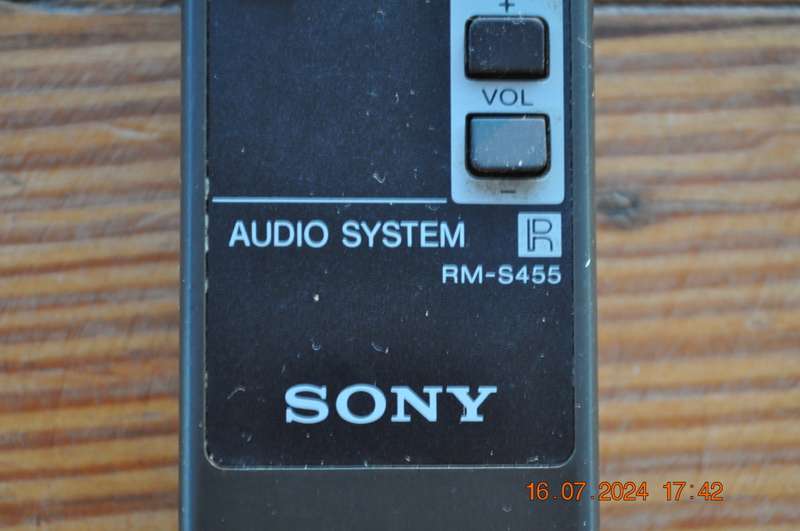Original Sony Mini HiFi Remote Control RM S455
