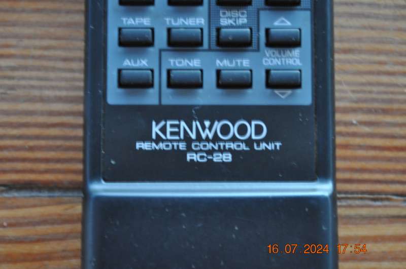 Original Kenwood Hifi Remote RC 28