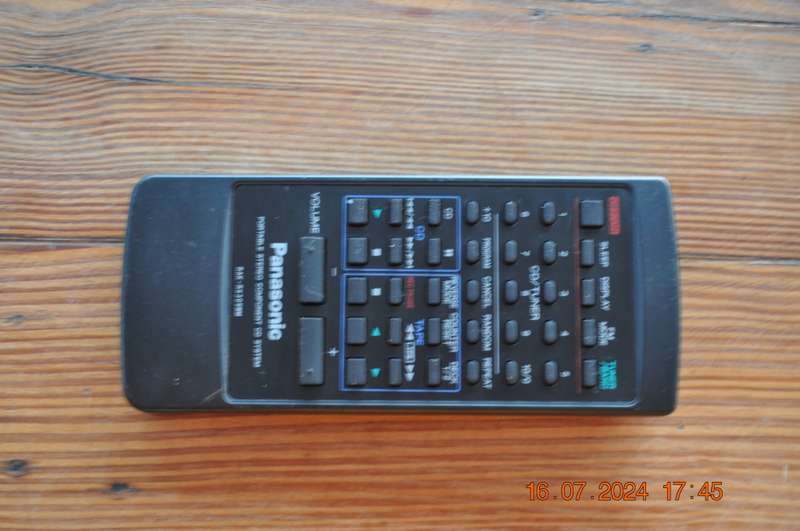 Original Panasonic Radio Remote RAK RX309WM