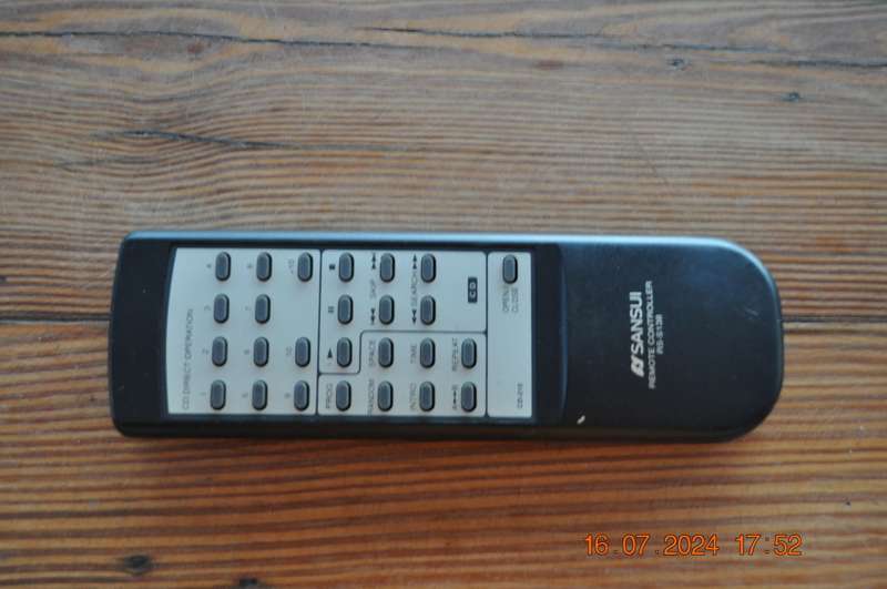 Original Sansui CD Player Remote Control