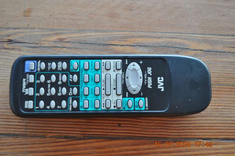 Original JVC Push Jog TV VCR Remote Control