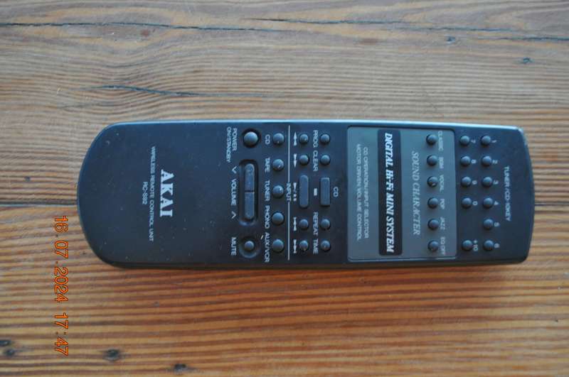 Original Akai Audio System Remote Control