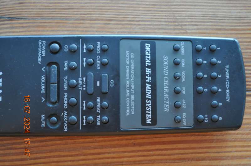 Original Akai Audio System Remote Control